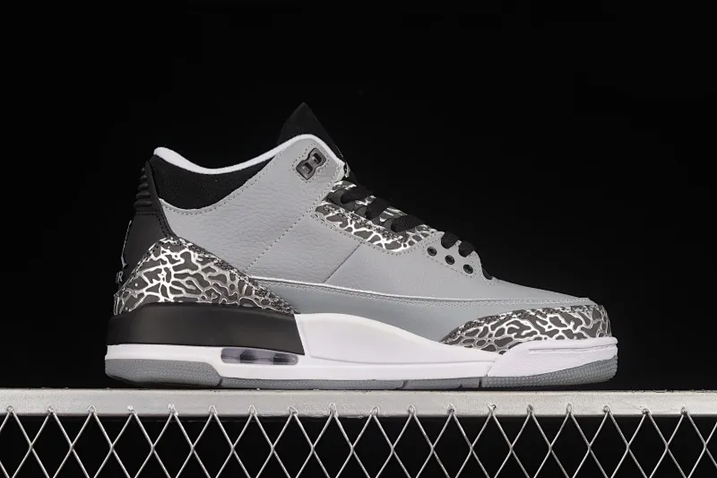All categories Air Jordan Jordan series basketball shoes Air Jordan 3 Air Jordan 3 "Wolf Grey" AJ3 Joe 3 Wolf Gray 136064-004